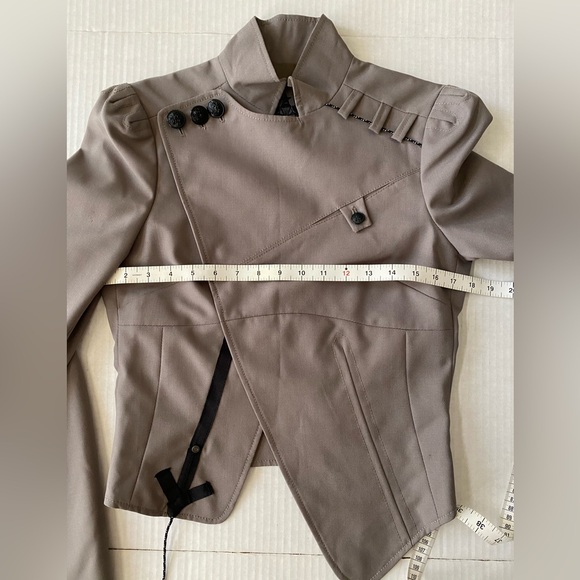 Vintage Diesel Evening Woman’s Wool Asymmetrical Military Style Jacket Size S - Picture 5 of 16